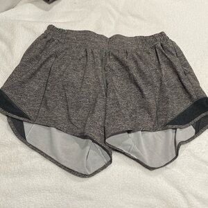 Gray Lululemon Hotty Hot 4” Shorts